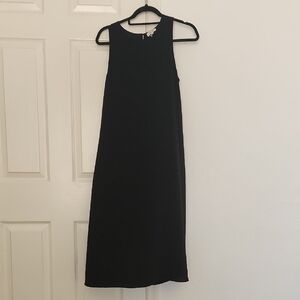 Aritzia Wilfred Black Lightweight Midi Dress Sz XS